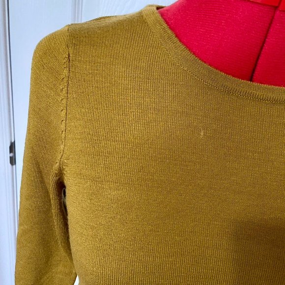 Vintage Repro LOT Qty3 Mak long sleeve sweaters: teal, dusty rose, ochre size L - Picture 6 of 10